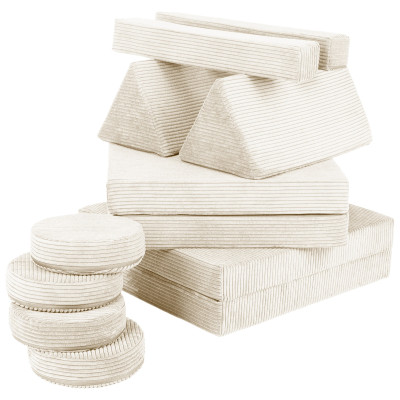 Wielofunkcyjna sofa modułowa dla dziecka i klocki piankowe w jednym